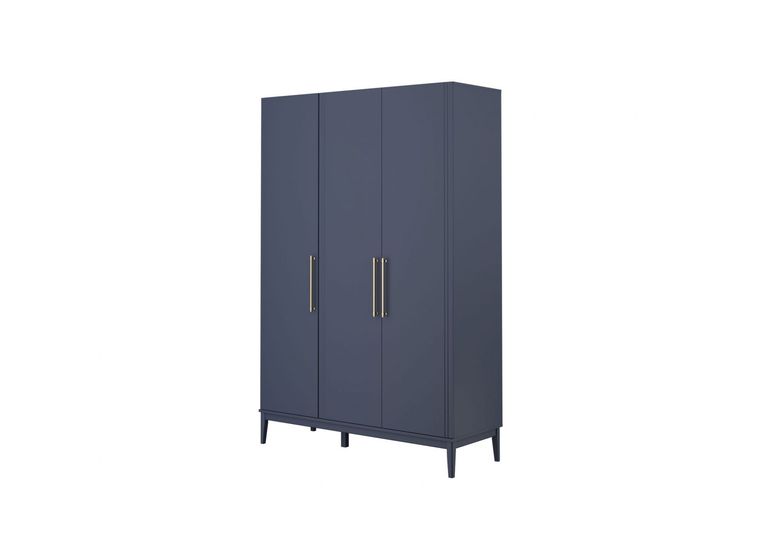 ДЖАЛИ Шкаф для одежды ШР-3 (лак темный лазурный)