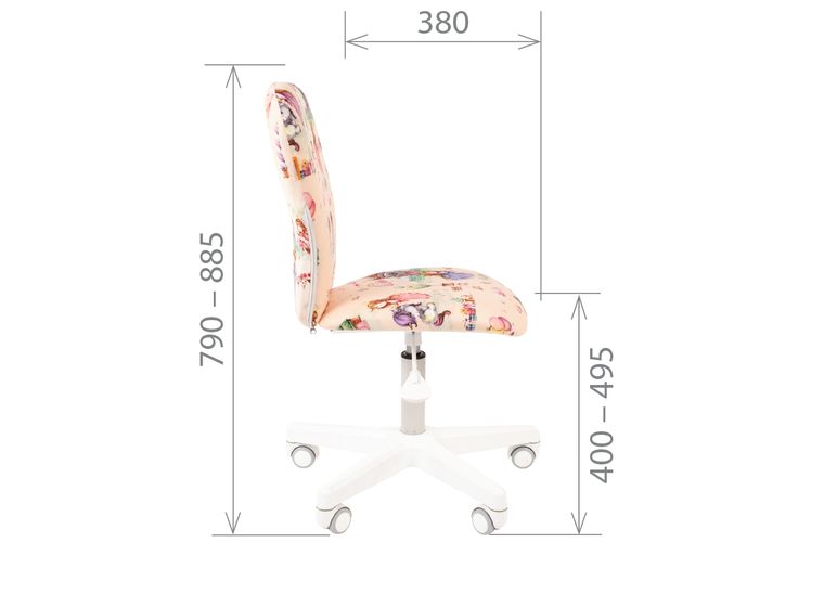 Кресло Chairman Kids 105 white автобусы
