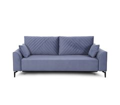 Берген 2 прямой диван-кровать (вариант 1) тик-так синий