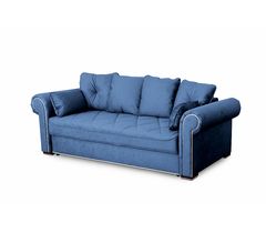 Цезарь диван-кровать (вариант 3) прямой еврокнижка, синий