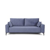 Берген 2 прямой диван-кровать (вариант 1) тик-так синий