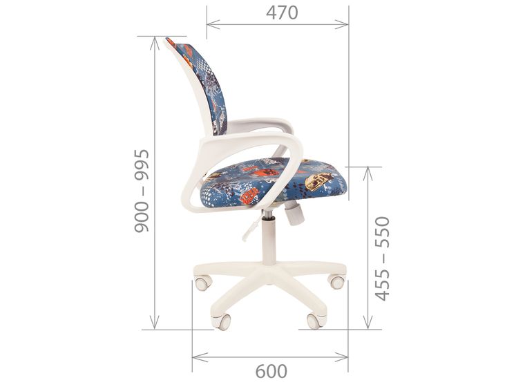 Кресло Chairman Kids 103 white принцесса