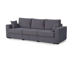 Прямой диван-кровать "Неаполь-1" (вариант 2) тик-так серый