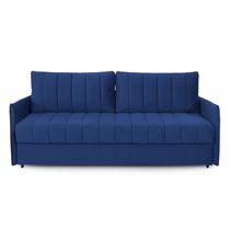 Прямой диван-кровать "Пекин" (вариант 4) еврокнижка синий