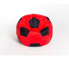 Кресло-мешок "Мяч" Оксфорд красно-чёрный