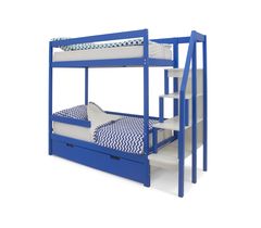 Двухъярусная кровать «Svogen» синий