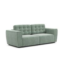 Прямой диван-кровать "Милан 1" (вариант 3) еврокнижка зеленый