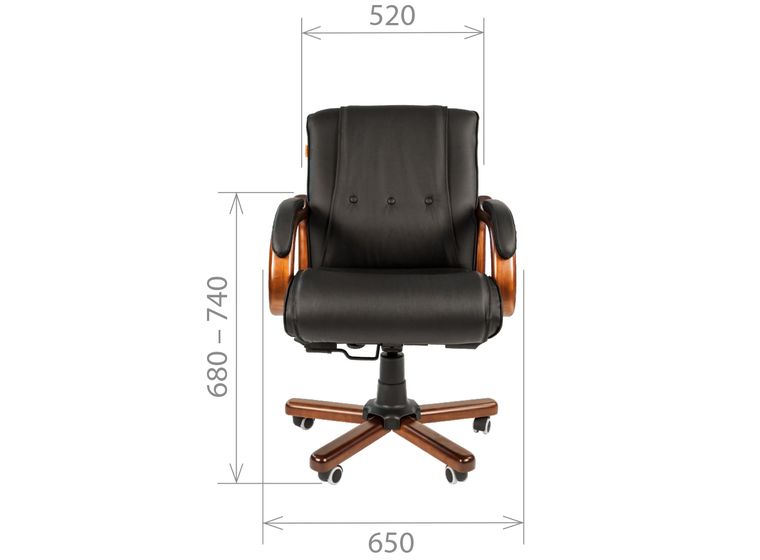 Кресло Chairman 653M кожа
