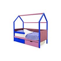 Кровать-домик мягкий «Svogen синий-лаванда»