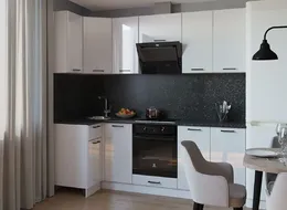 Кухонный гарнитур Белый глянец-8 (1000х2400 мм)