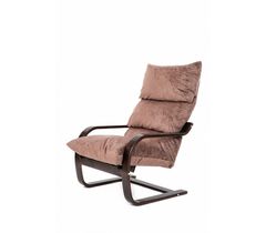 Современное кресло Онега 188 коричневое каркас венге