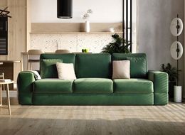 Диван прямой тик-так Дублин 3д