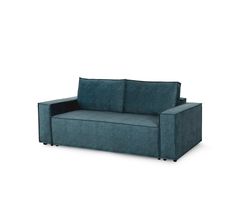 Прямой диван "Тулон" (вариант 2) еврокнижка синий