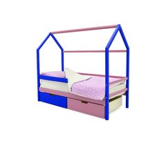 Кровать-домик «Svogen синий-лаванда»