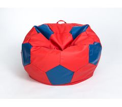 Кресло-мешок "Мяч" экокожа красно-синий