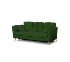 Прямой диван-кровать "Анталия-2" (вариант 1) тик-так зеленый