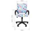 Кресло Chairman Kids 103 black единорог